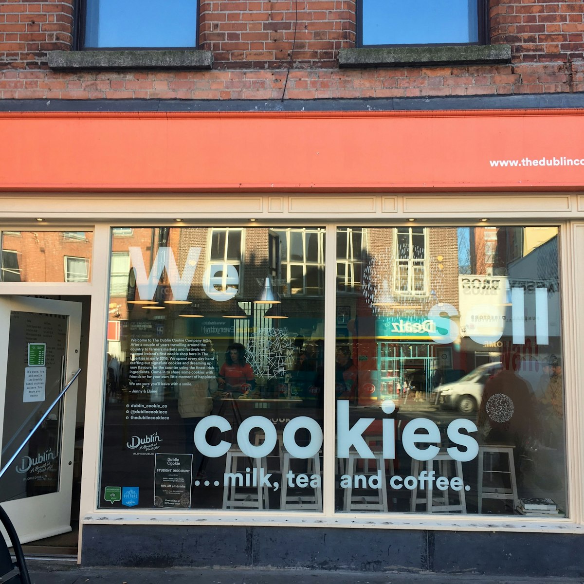 The exterior for Dublin Cookie Company