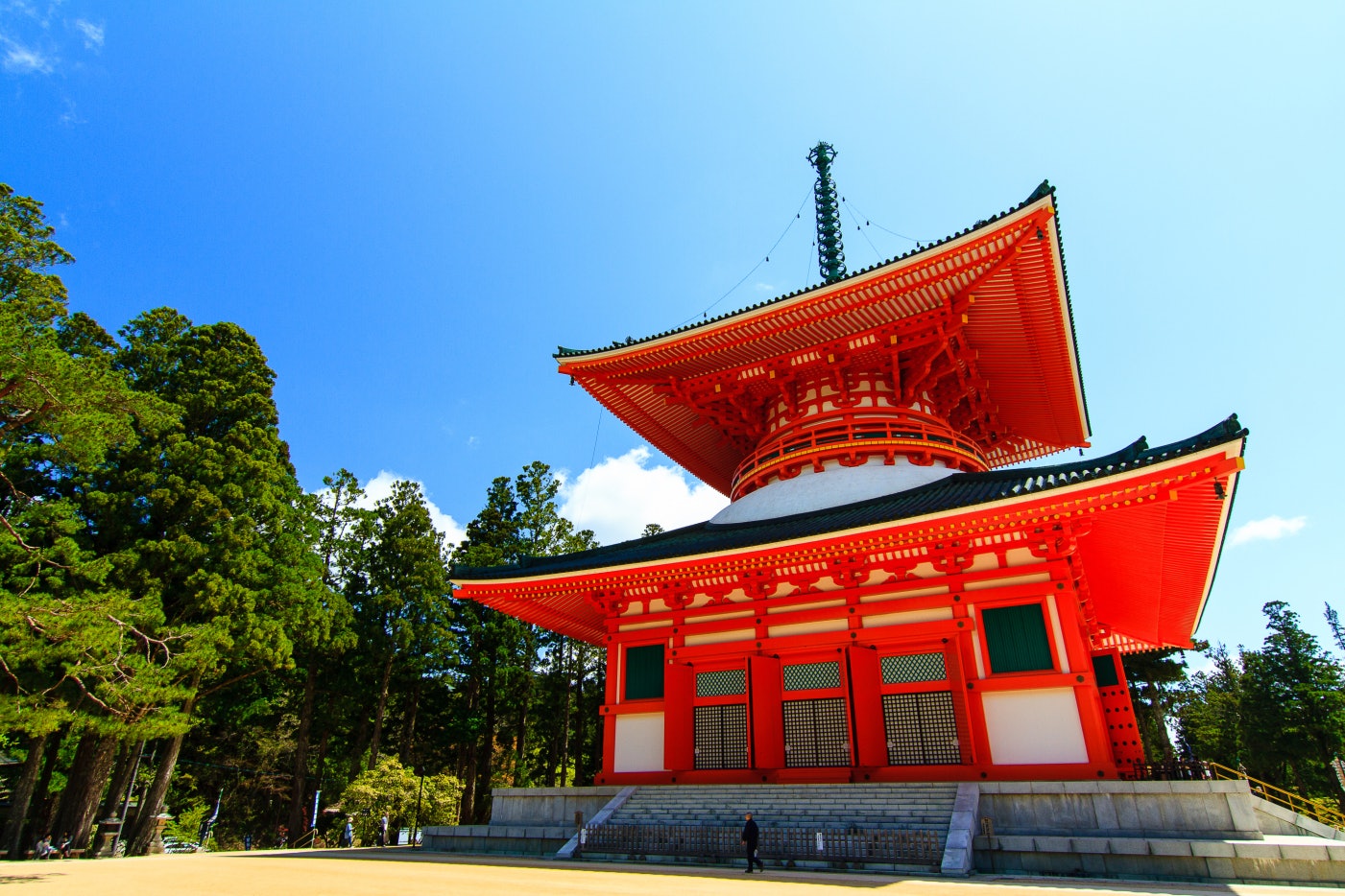 Konpon Daito Pagoda at Danjo Garan Temple, Mount Koya, Wakayama, Japan; Shutterstock ID 661087084; Your name (First / Last): Laura Crawford; GL account no.: 65050; Netsuite department name: Online Editorial; Full Product or Project name including edition: Kii Peninsula page online images for BiT