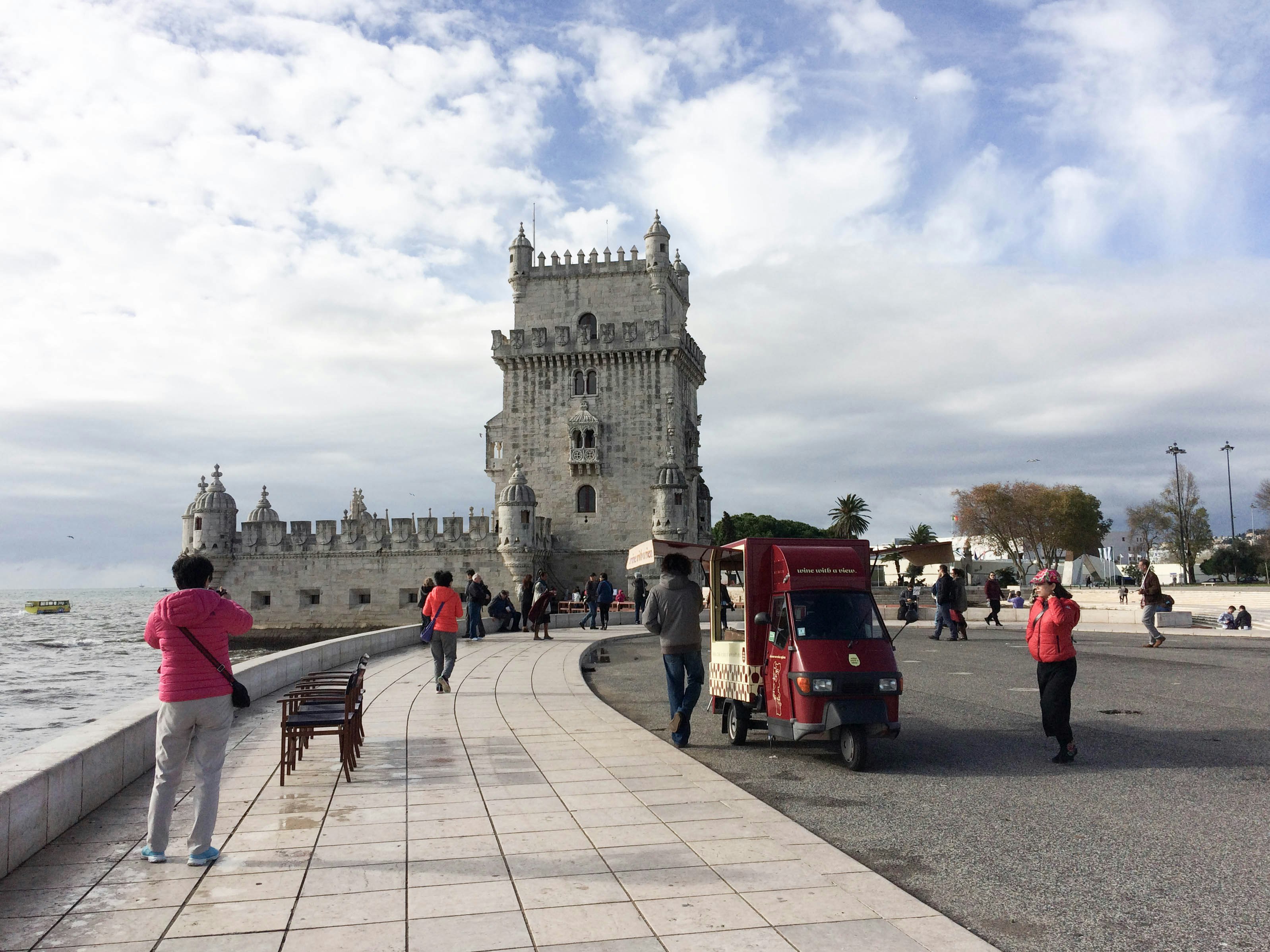 Wine with a View at Torre de Belem in Lisbon