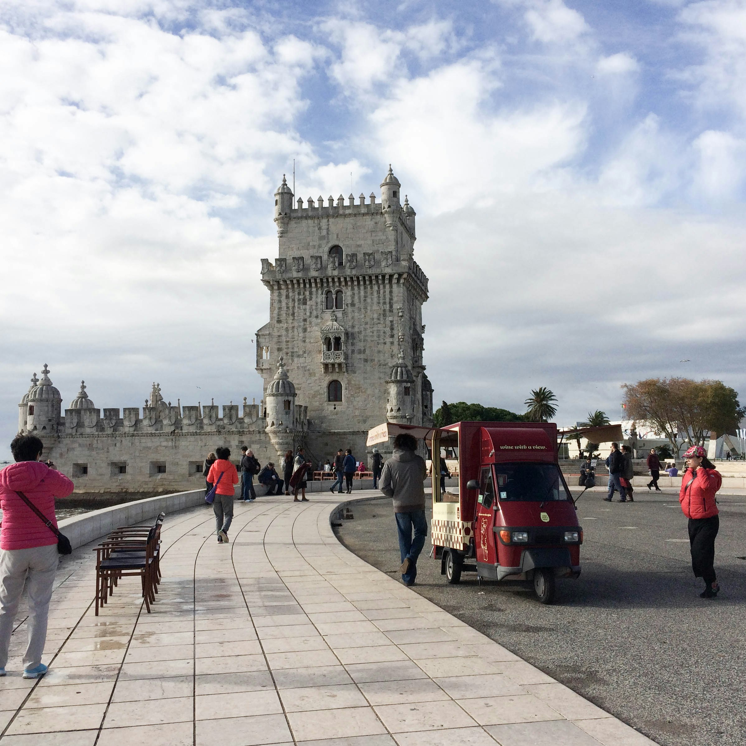 Wine with a View at Torre de Belem in Lisbon