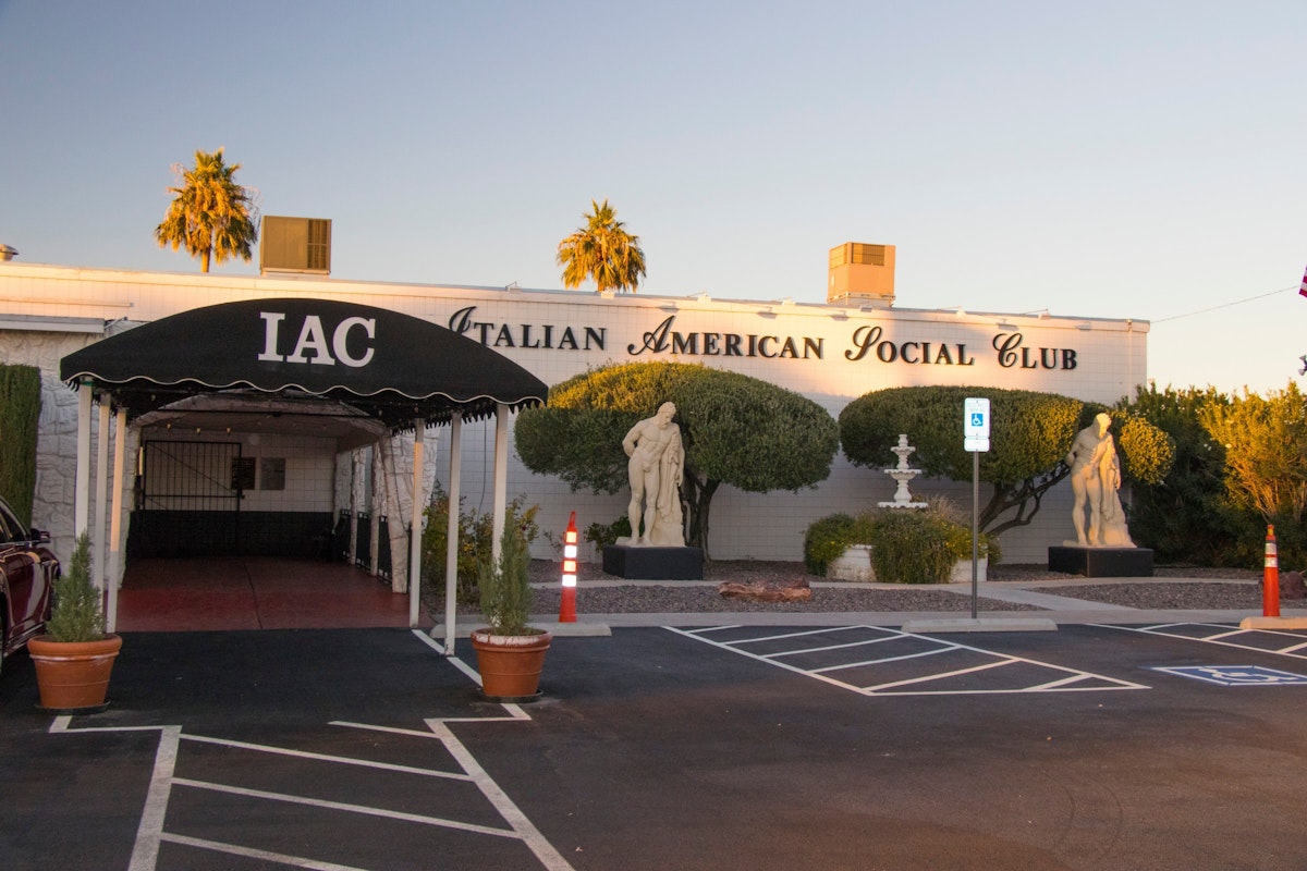 The Italian American Club features a lounge, restaurant and live music from the Rat Pack era.