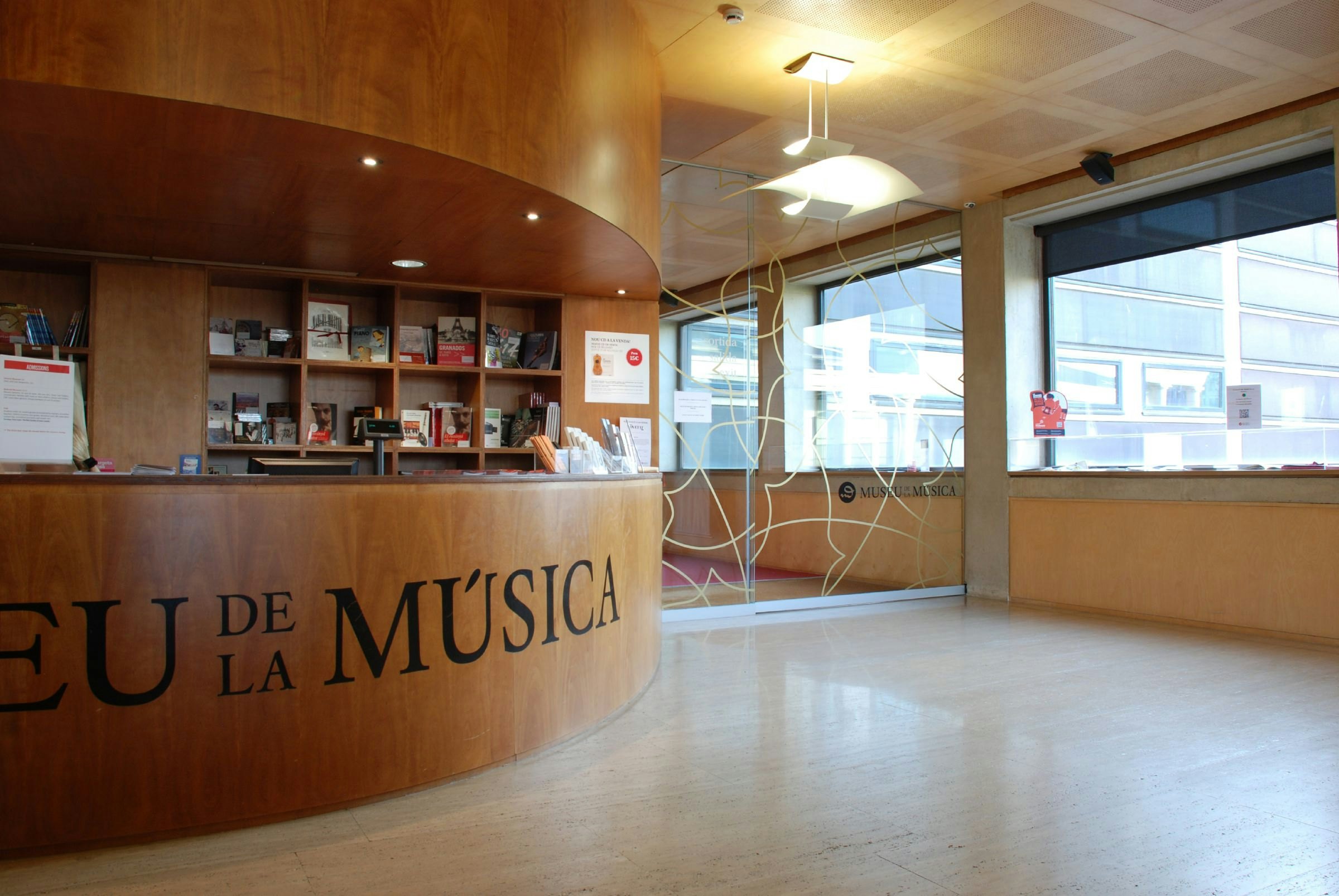 Ticket desk of Museu de la Música (Museum of Music).