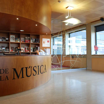 Ticket desk of Museu de la Música (Museum of Music).