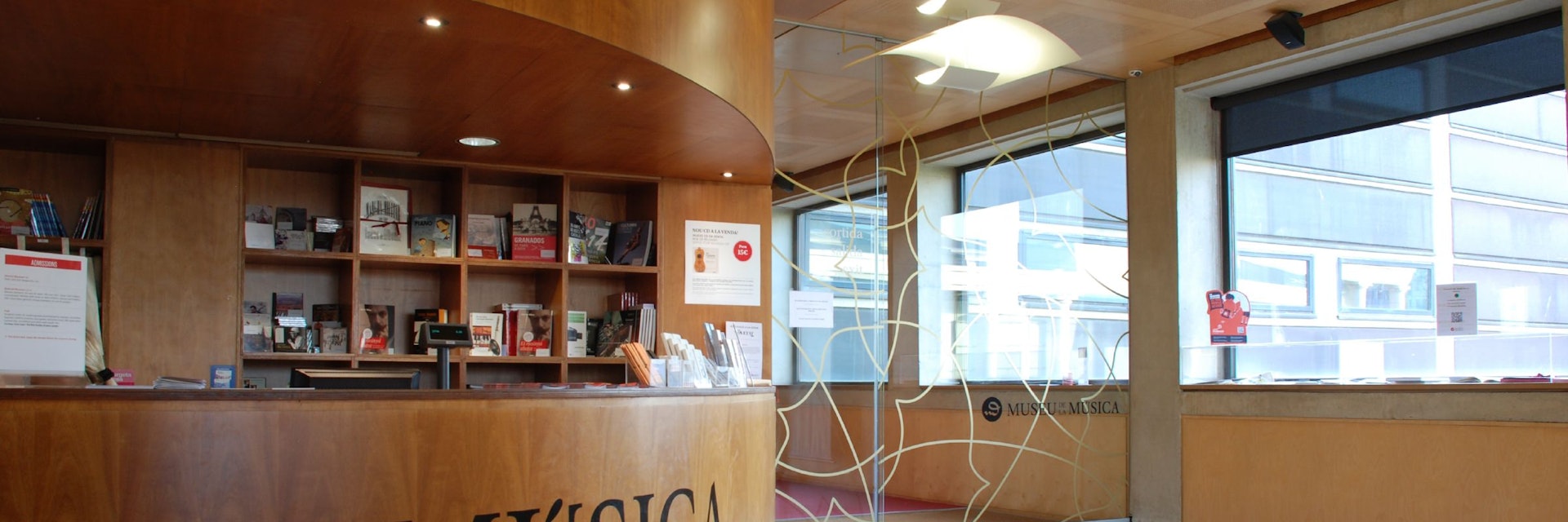 Ticket desk of Museu de la Música (Museum of Music).