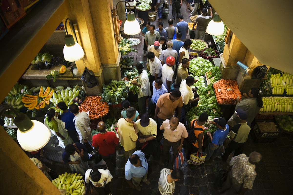Mauritius, Port Louis, Central Market interior (NR)