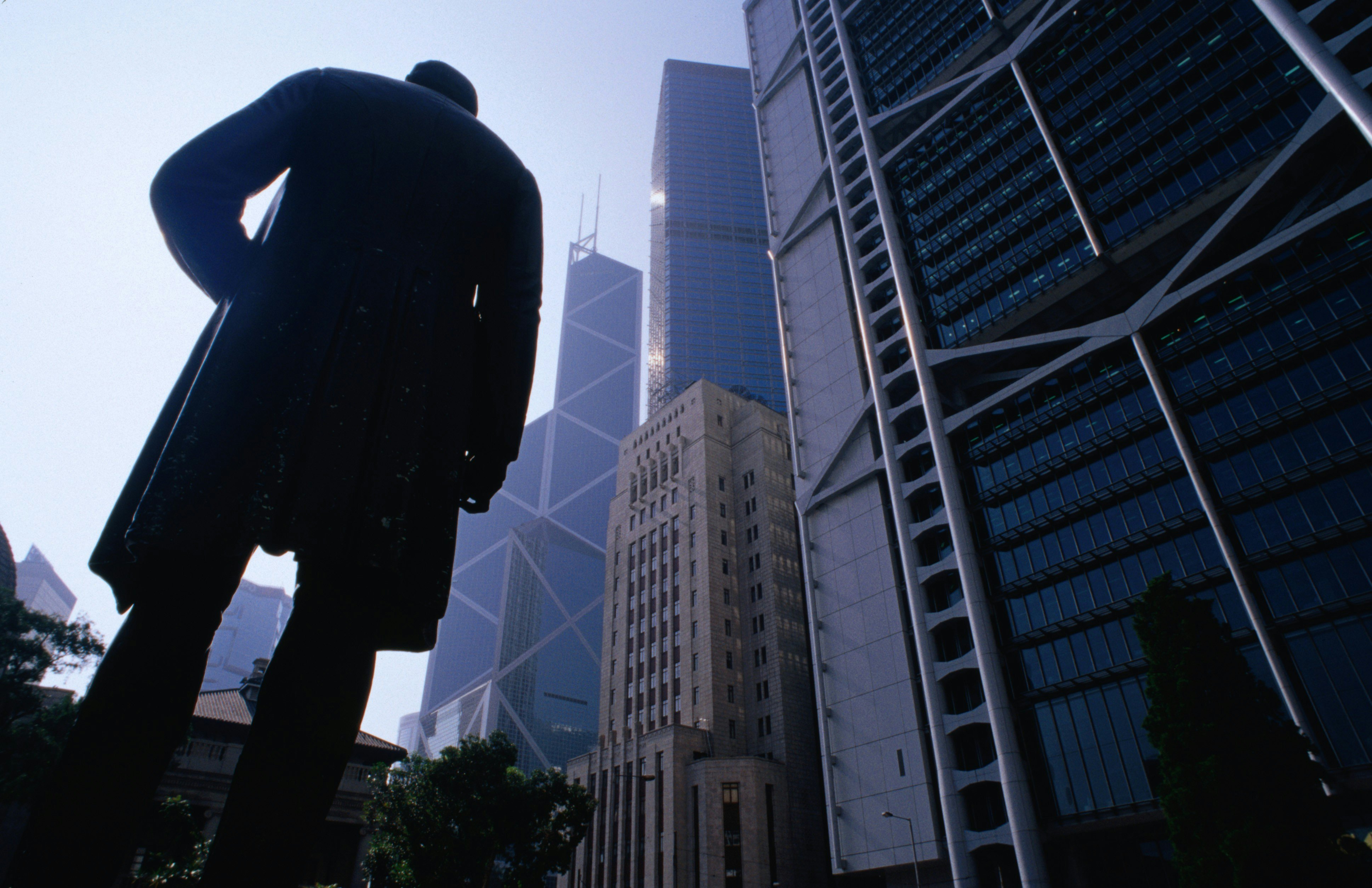 Statue of Sir Thomas Jackson (1841-1915)on Statue Square in Central.