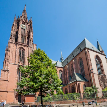 Germany, Hesse, Frankfurt, view of Frankfurt Cathedral, Kaiserdom Sankt Bartholomaus.