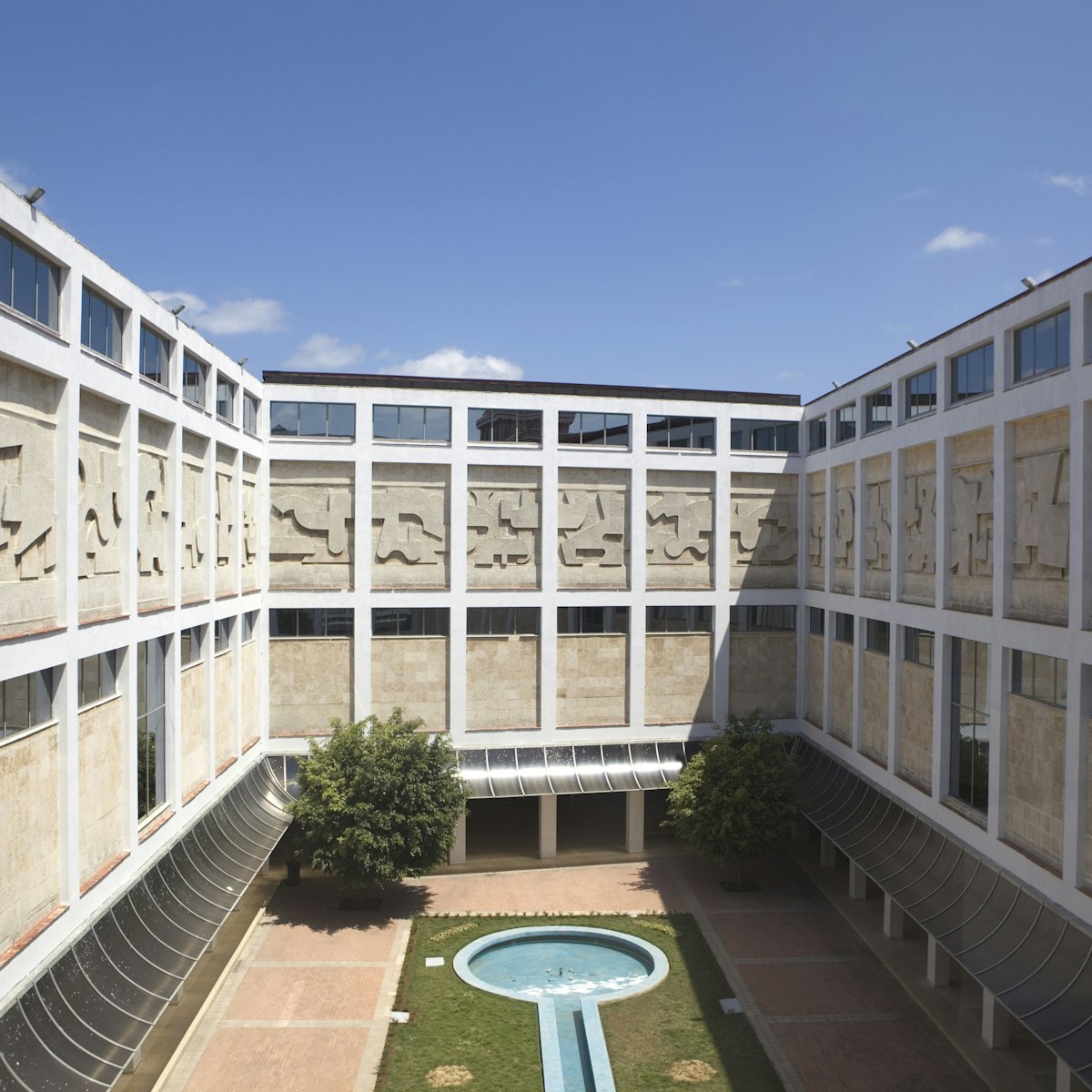 Courtyard in National Museum of Fine Art (El Museo Nacional de Bellas Artes).