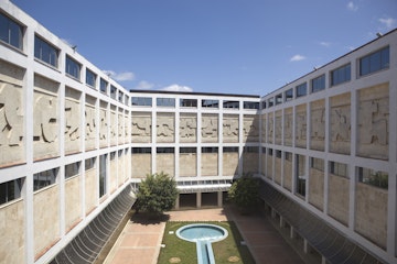 Courtyard in National Museum of Fine Art (El Museo Nacional de Bellas Artes).