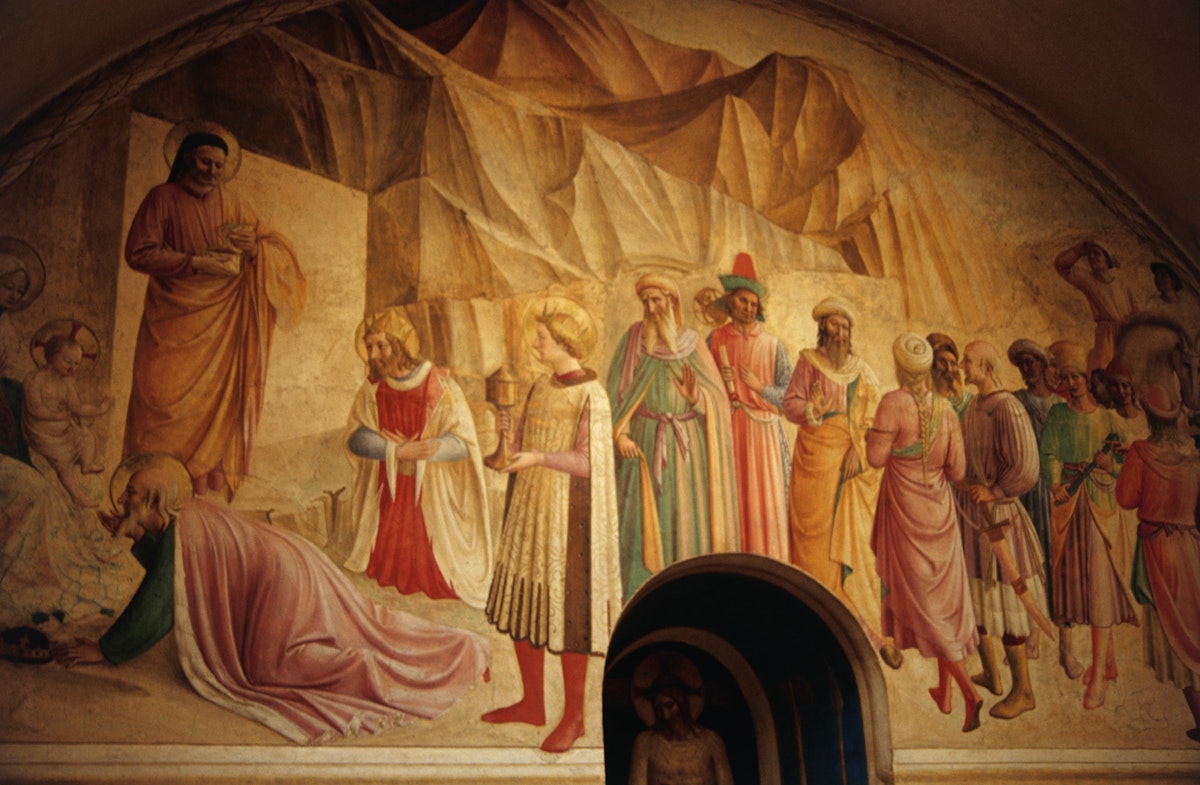 Frescoes in cloister of Museo di San Marco.