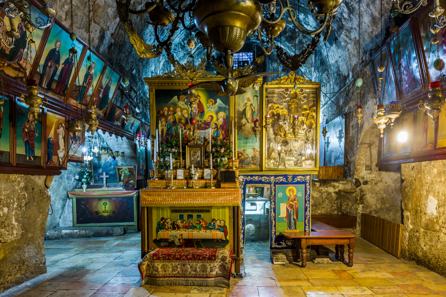 Tomb of the Virgin Mary (also known as Church of the Sepulchre of Saint Mary), the interior