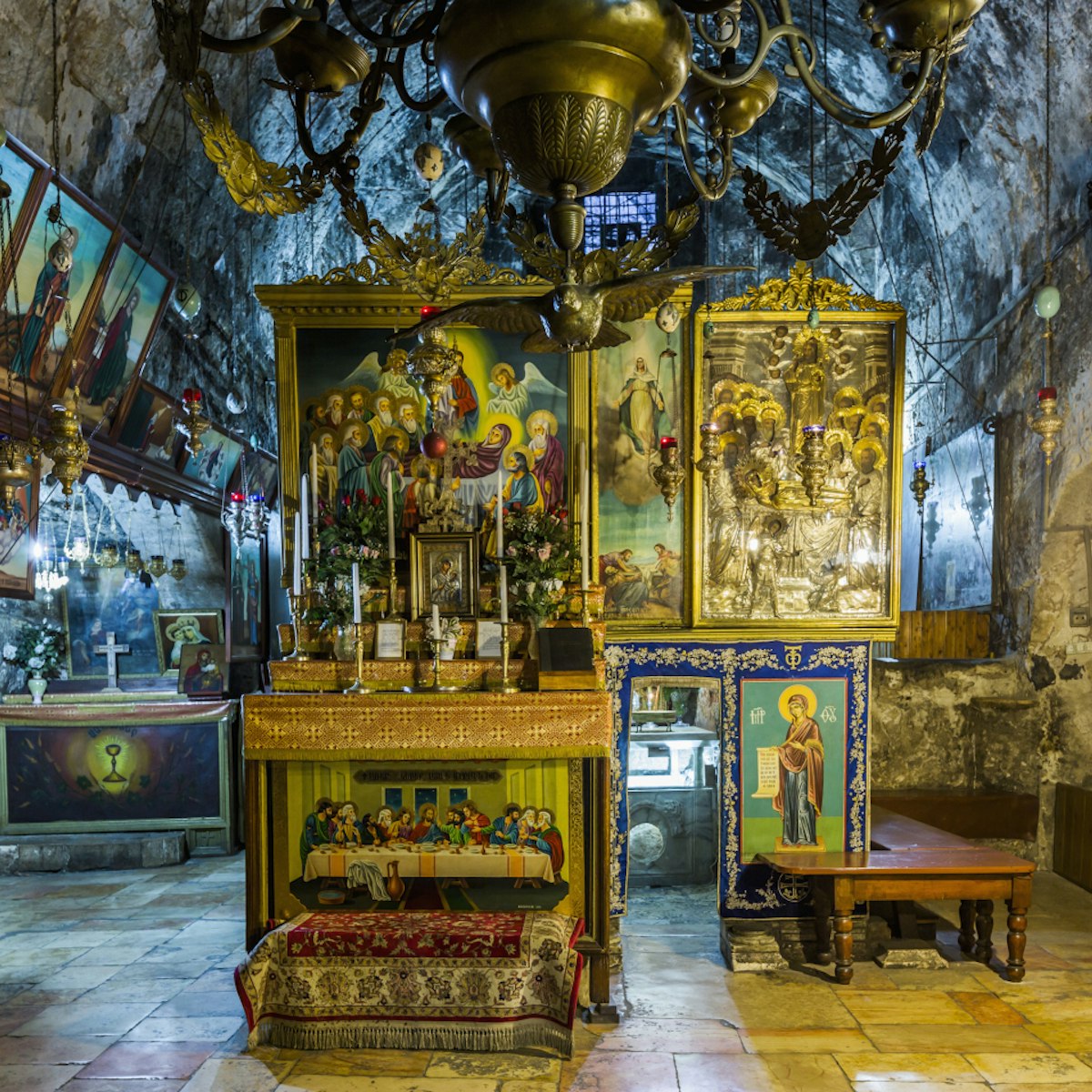 Tomb of the Virgin Mary (also known as Church of the Sepulchre of Saint Mary), the interior