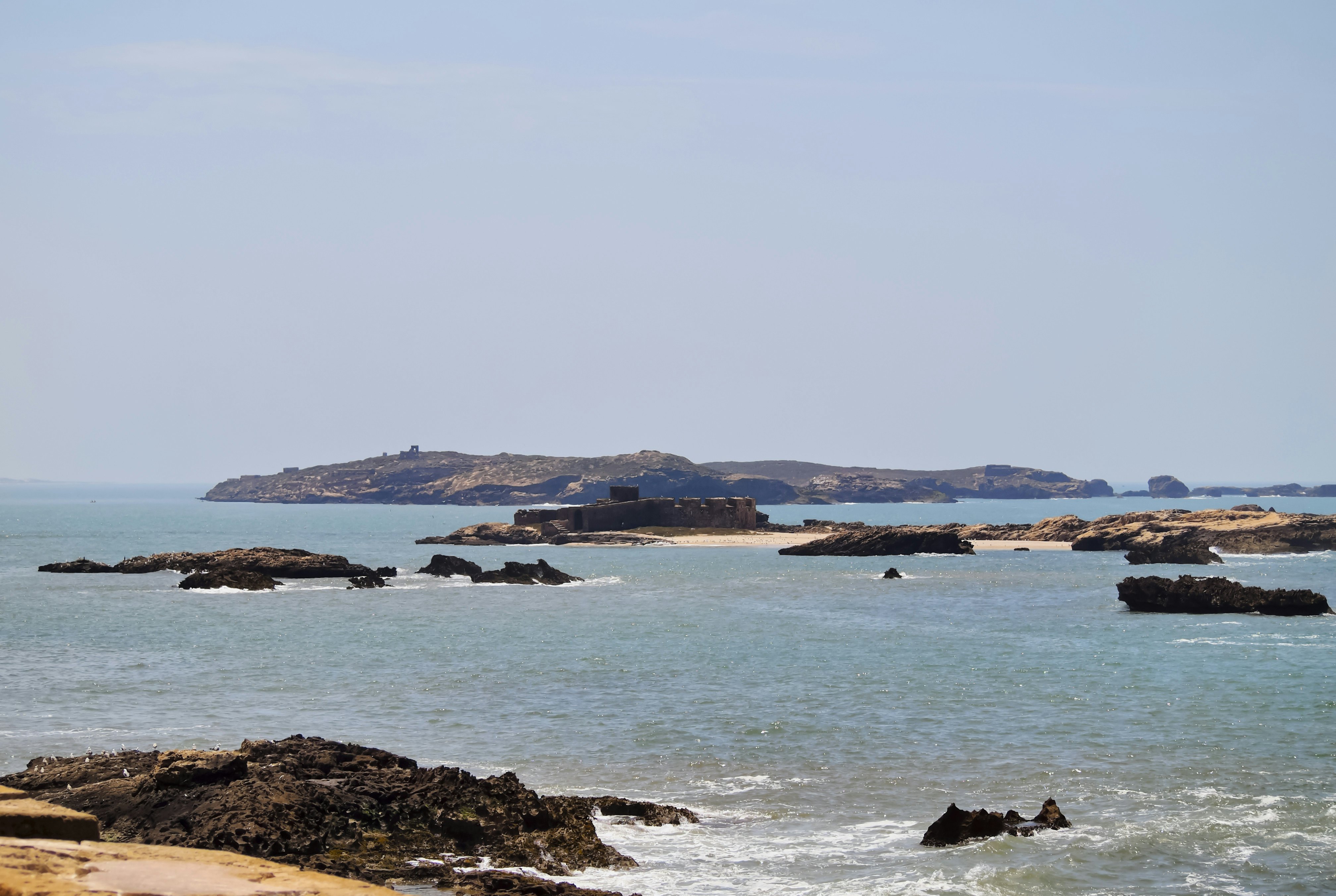 Ruins on the Small Island in Essaouira, Morocco, Africa
