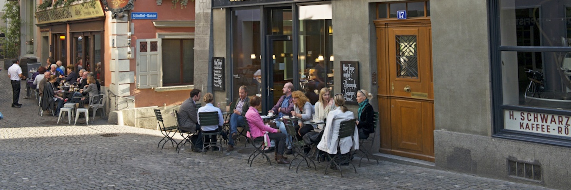 H. Schwarzenbach cafe in old town.