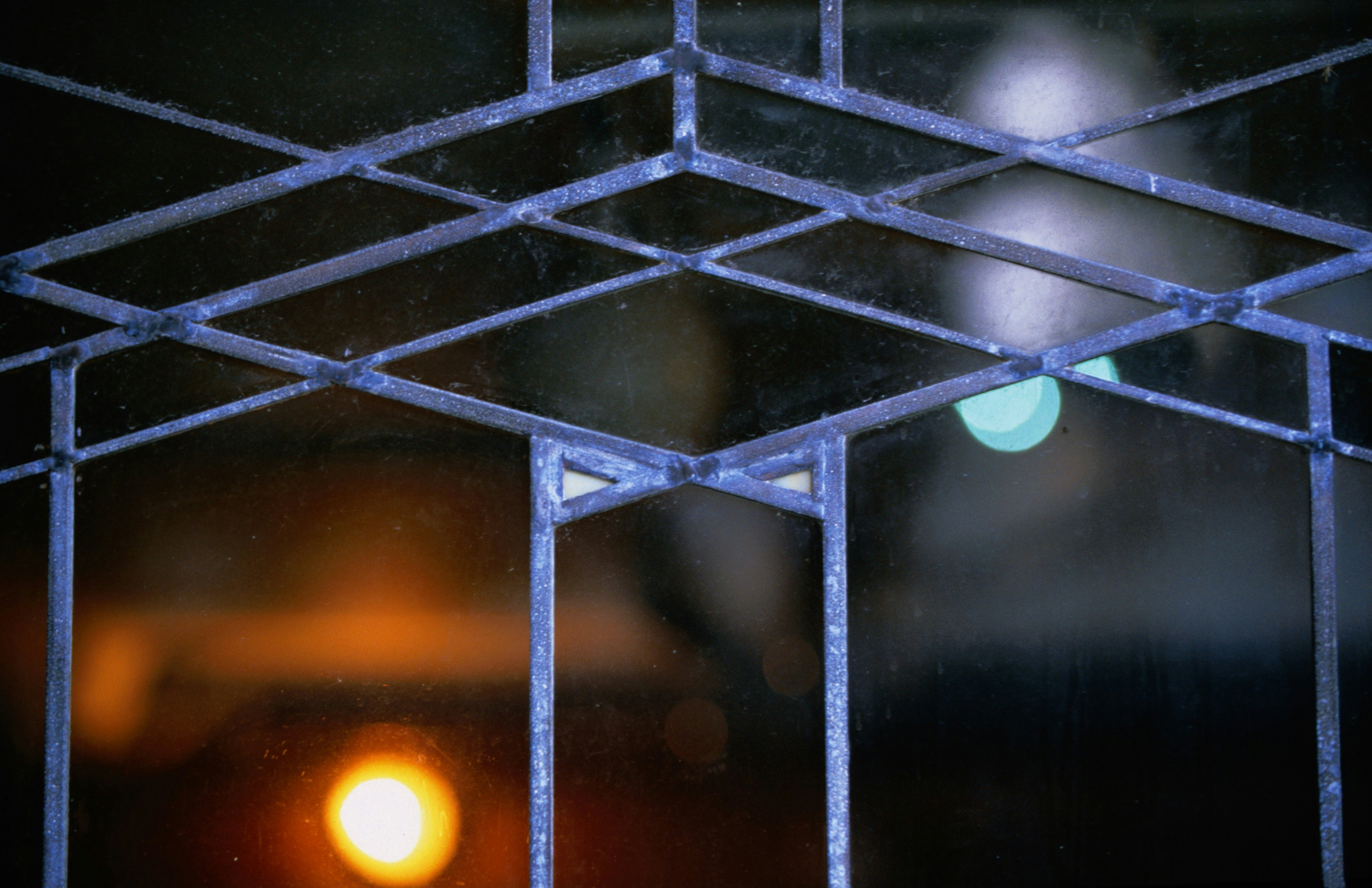 Leadlight window detail from Frank Lloyd Wright's Robie House.