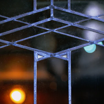 Leadlight window detail from Frank Lloyd Wright's Robie House.