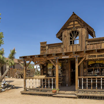 Pioneertown, California - Aug 10 2014: General Mercantile store Mane Street; Shutterstock ID 213837313; Your name (First / Last): Emma Sparks; GL account no.: 65050; Netsuite department name: Online Editorial; Full Product or Project name including edition: Best_in_the_US_POIs