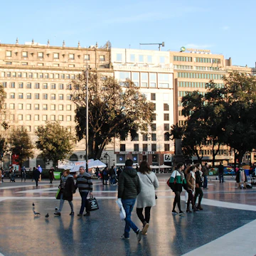 Centre of Plaça de Catalunya