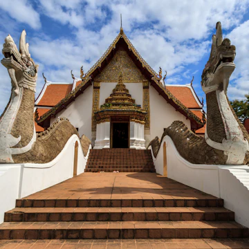 Wat Phumin, Muang District, Nan Province, Thailand. Temple is a public place.Created over 100 years old.; Shutterstock ID 676085470; Your name (First / Last): Ryan Evans; GL account no.: 56530; Netsuite department name: Online Editorial; Full Product or Project name including edition: Destinations - Thailand POI