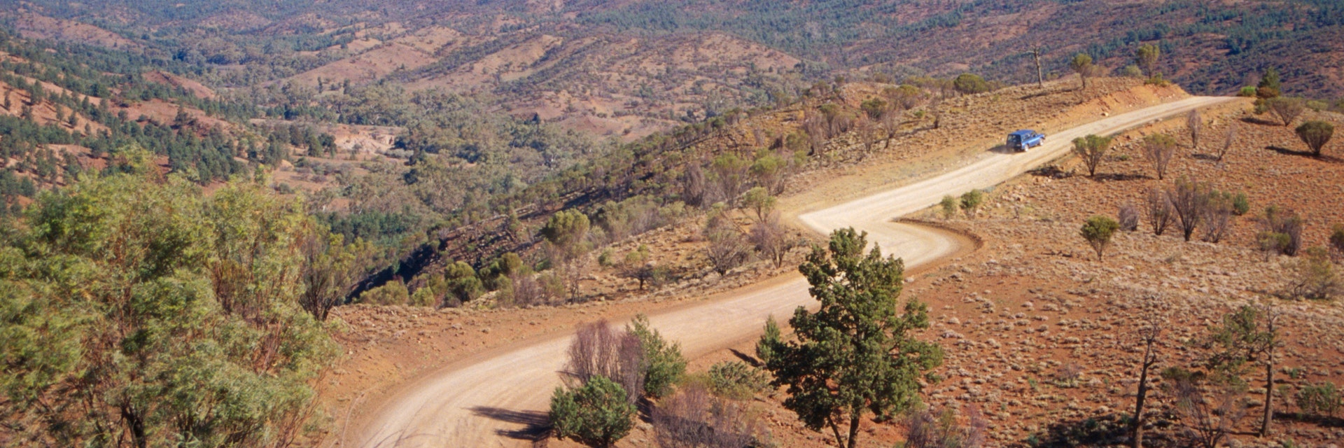 The well named Winding Road through South Australia's, Flinders Ranges National Park.