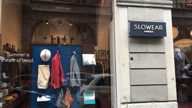 Outside The Slowear Store