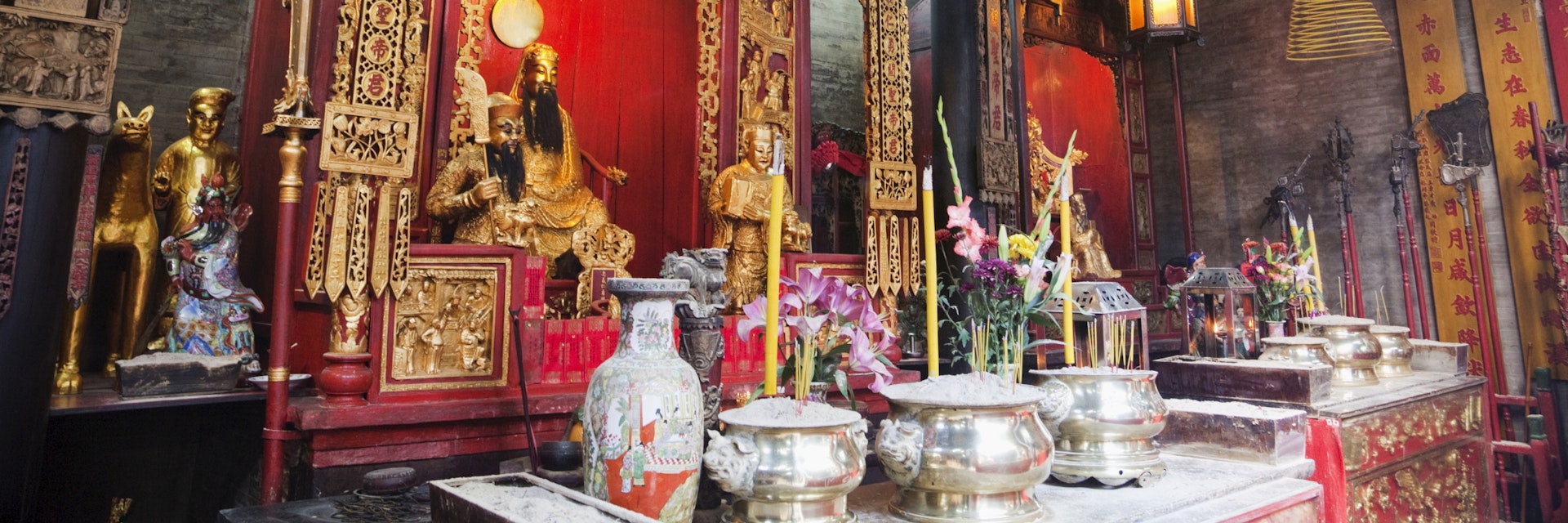 Incense sticks and coils, Sam Kai Vui Kun Temple, Macau, China, Asia