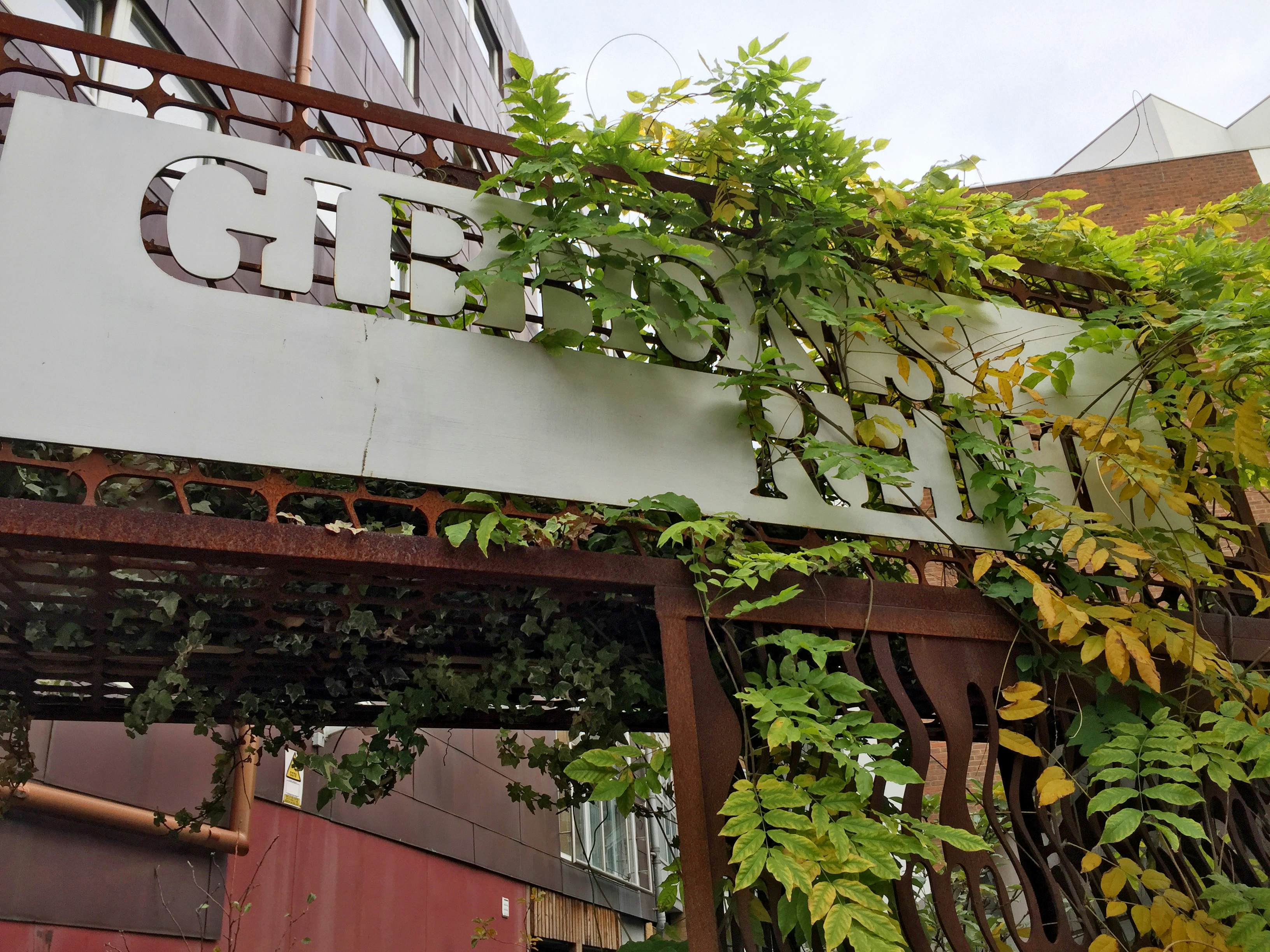 One of the two entrances to Gibbon's Rent