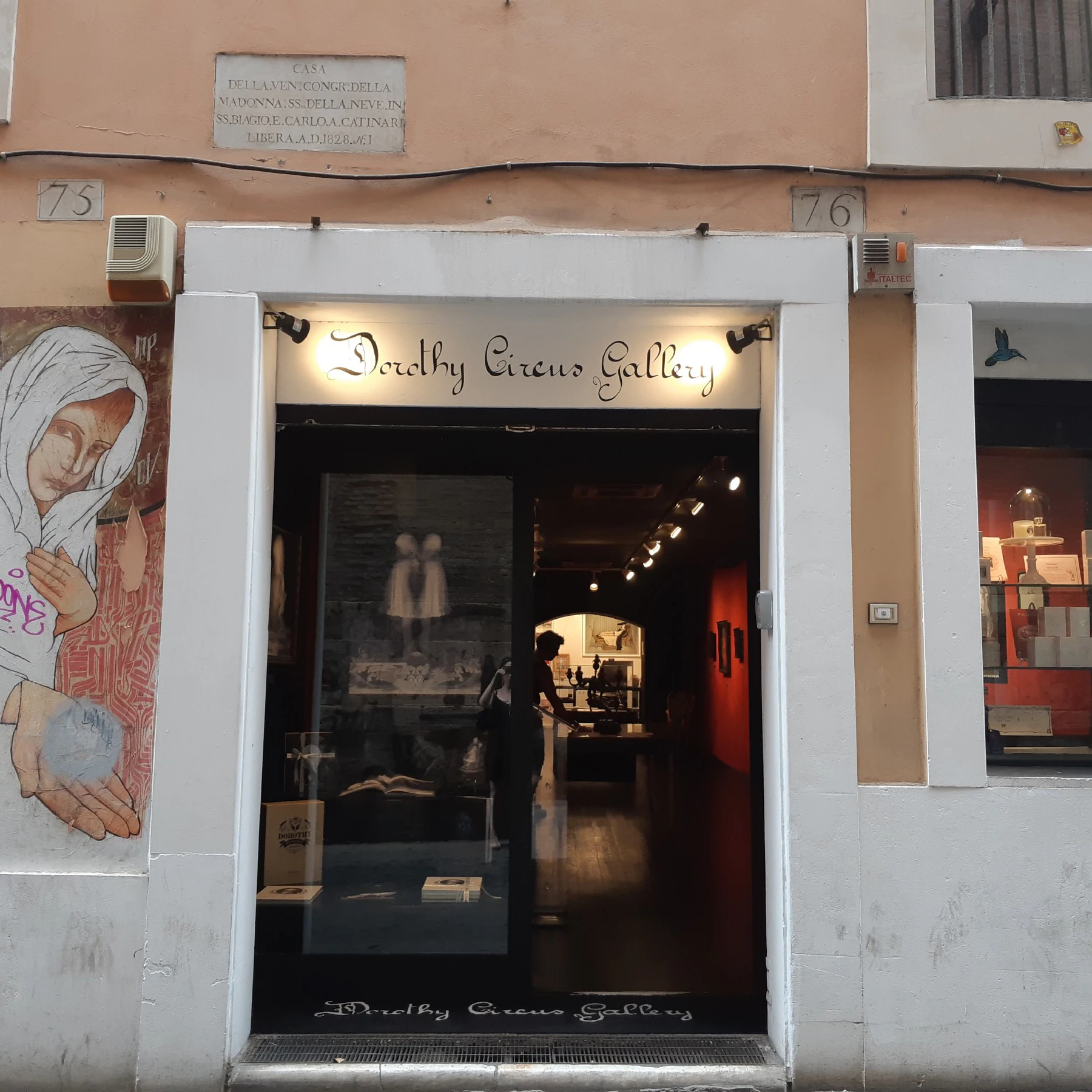 The entrance of Pop Surrealism gallery Dorothy Circus.