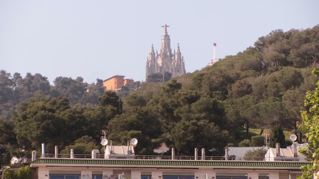 View looking up to Tibidabo