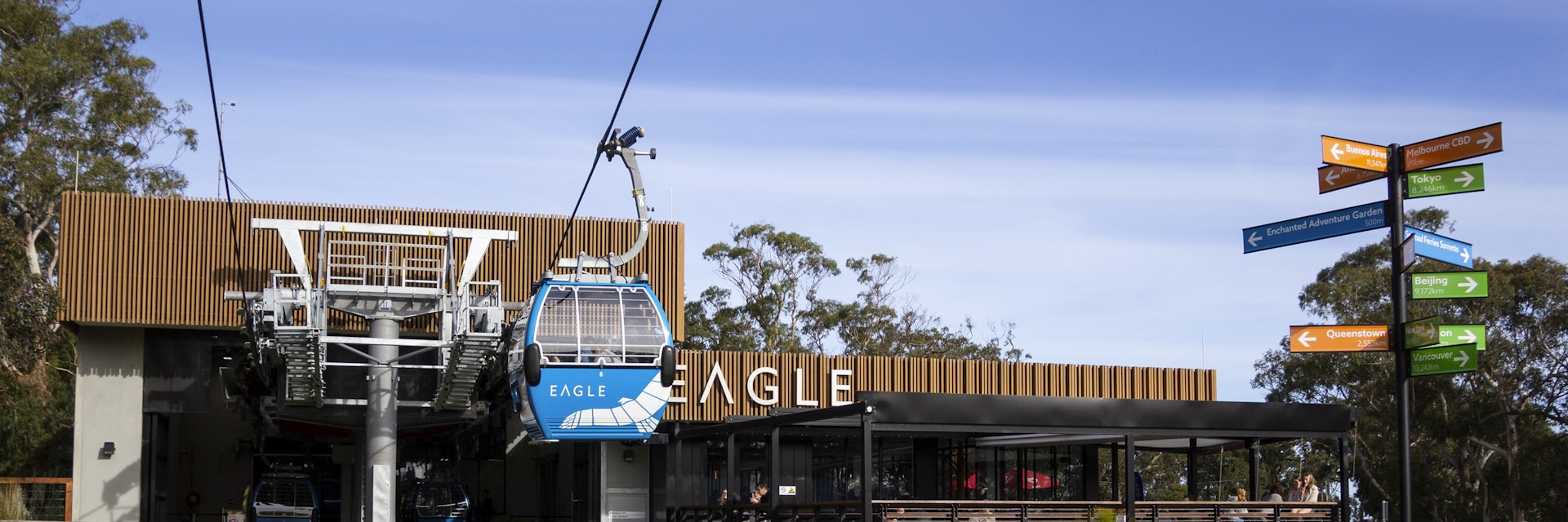 Australia, Mornington Peninsula - Jul 2018 - The Arthurs Seat Eagle gondola ride and cafe on the Mornington Peninsula