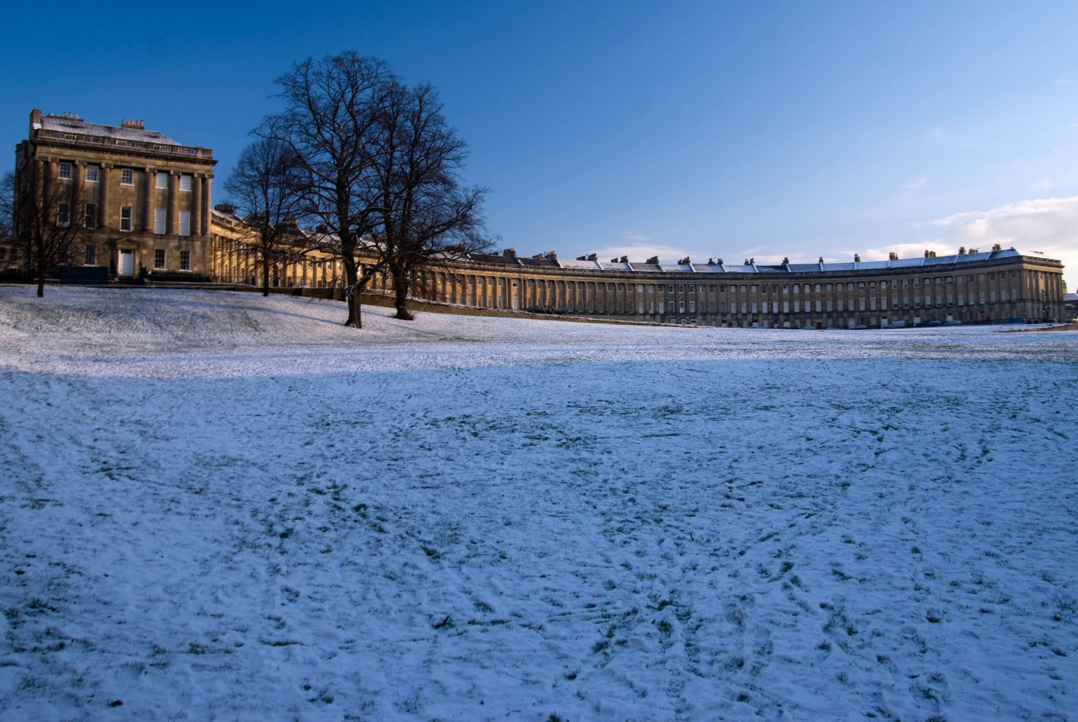 Bath in winter