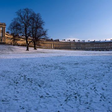 Bath in winter