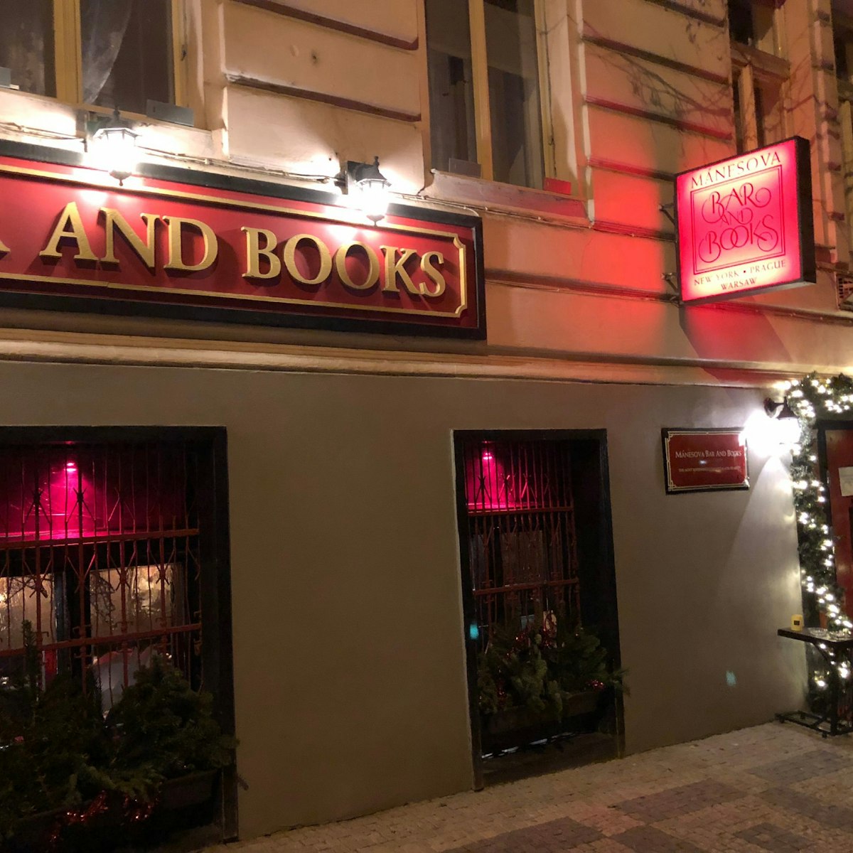 The inviting exterior of Bar and Books