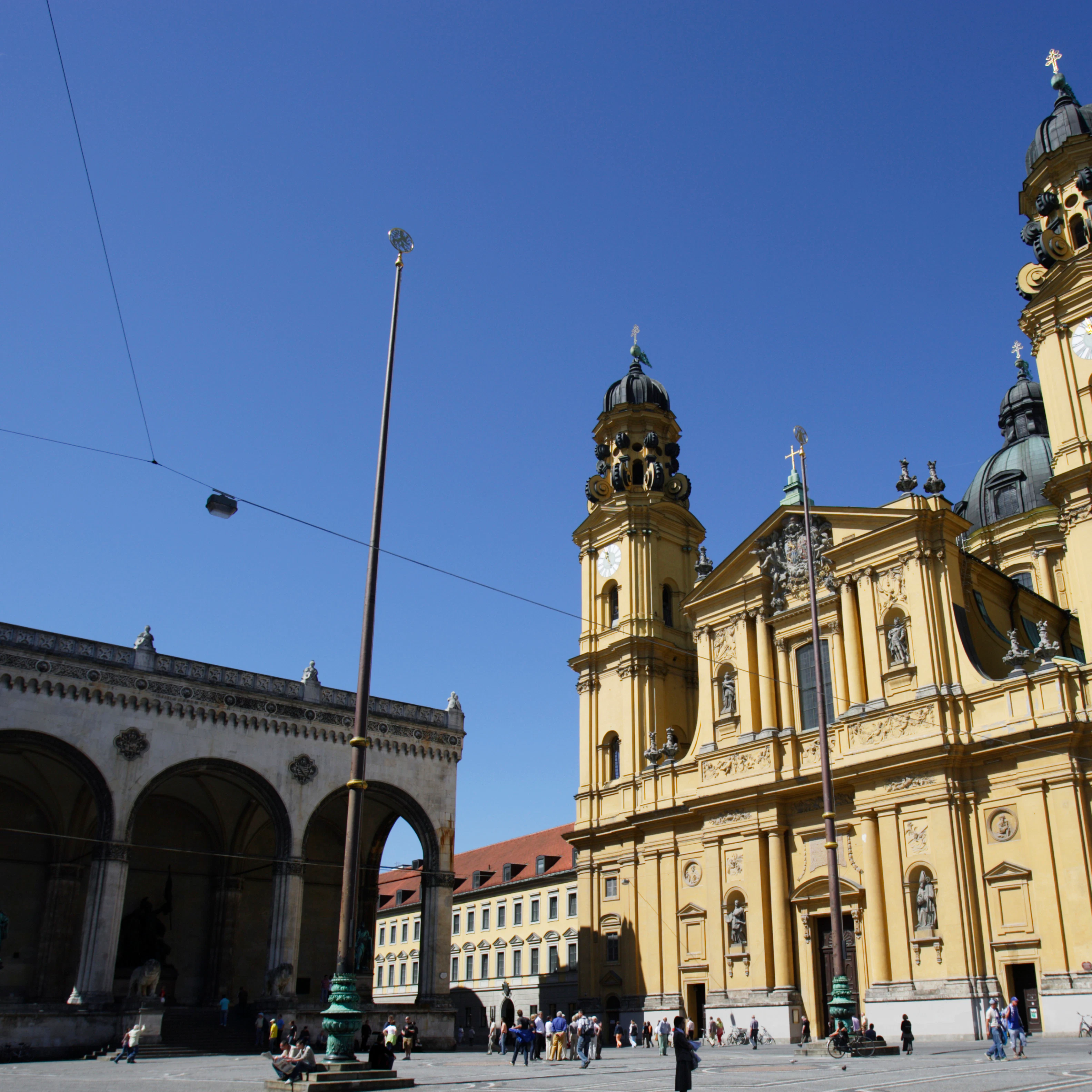 Feldherrnhalle and Theatinerkirche, Munich, Germany