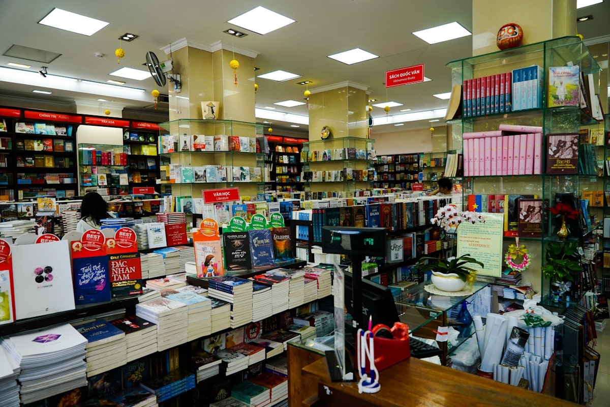 Inside the Fahasa Bookshop