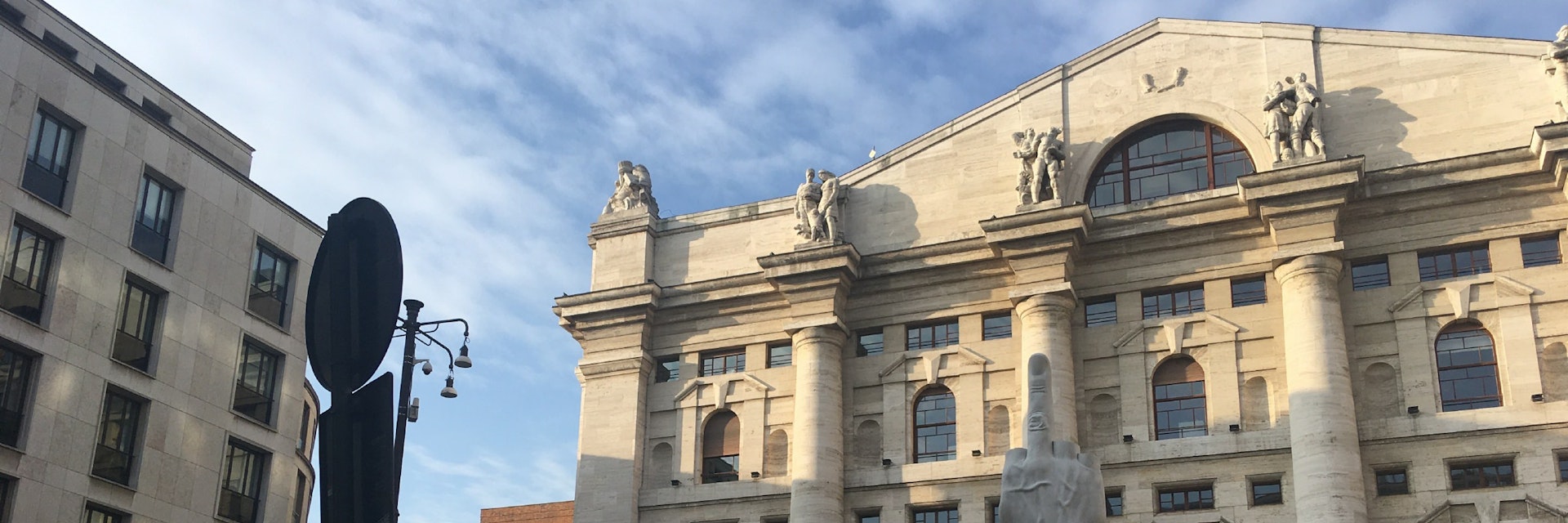 View of the Piazza degli Affari