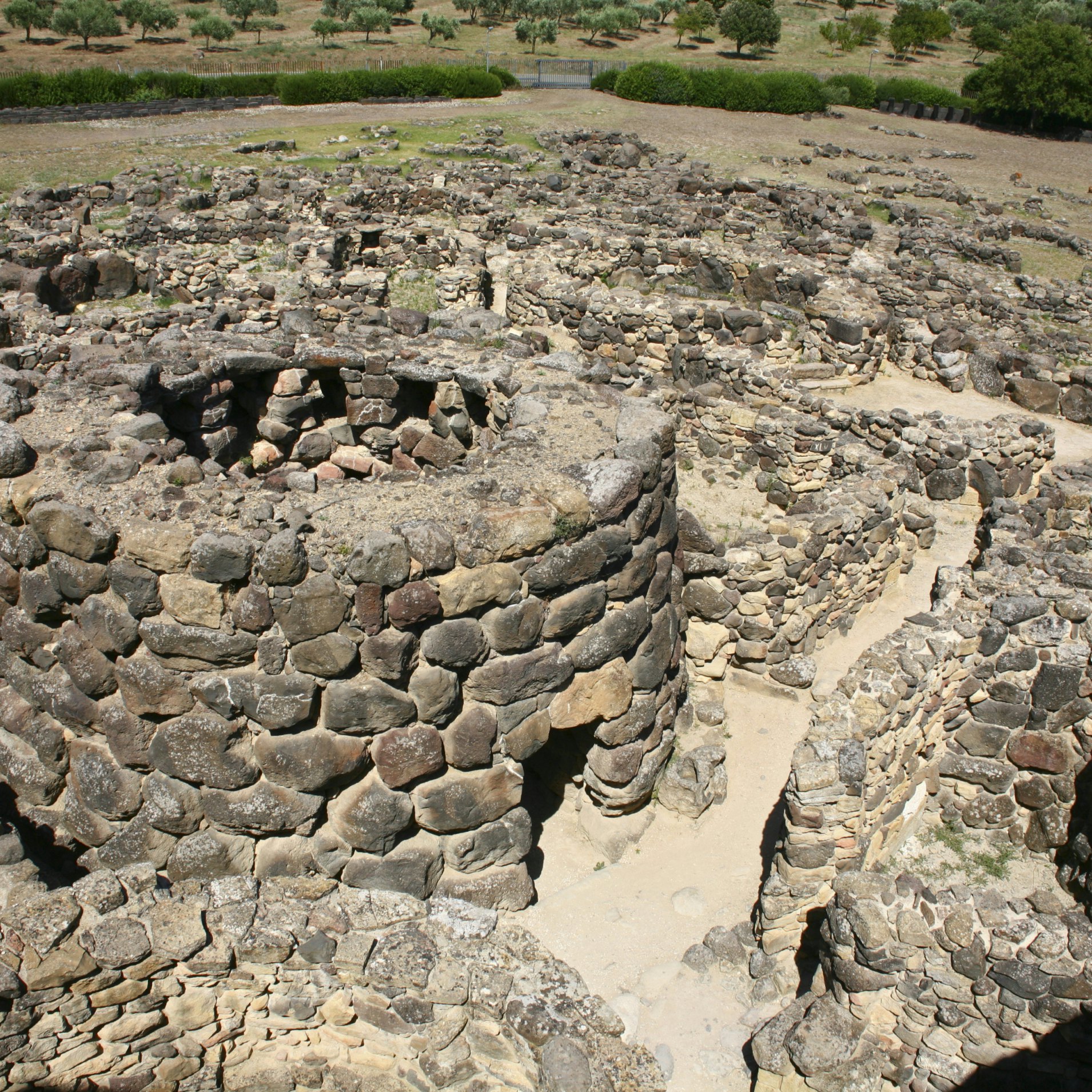 Nuragic Village at Su Nuraxi World Heritage Site near Barumini.