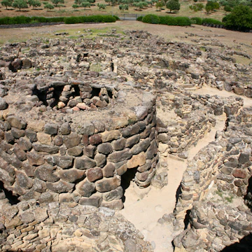 Nuragic Village at Su Nuraxi World Heritage Site near Barumini.