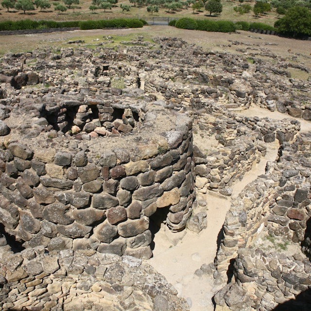 Nuragic Village at Su Nuraxi World Heritage Site near Barumini.