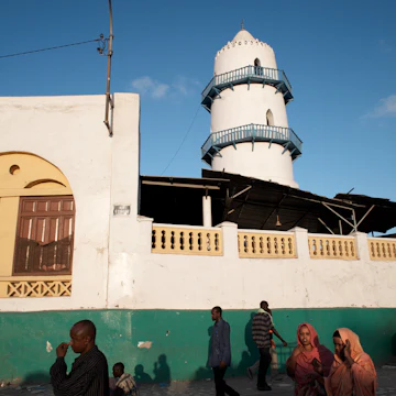 The Hamoudi Mosque in the European Quarter of Djibouti City, Djibouti, Africa