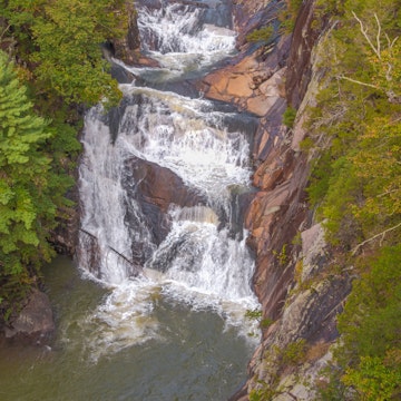 Ladore Falls, Tallulah Gorge State Park, Georgia.; Shutterstock ID 116002759; Your name (First / Last): Trisha Ping; GL account no.: 65050; Netsuite department name: Online Editorial; Full Product or Project name including edition: Trisha Ping/65050/Online Editorial/Southern USA