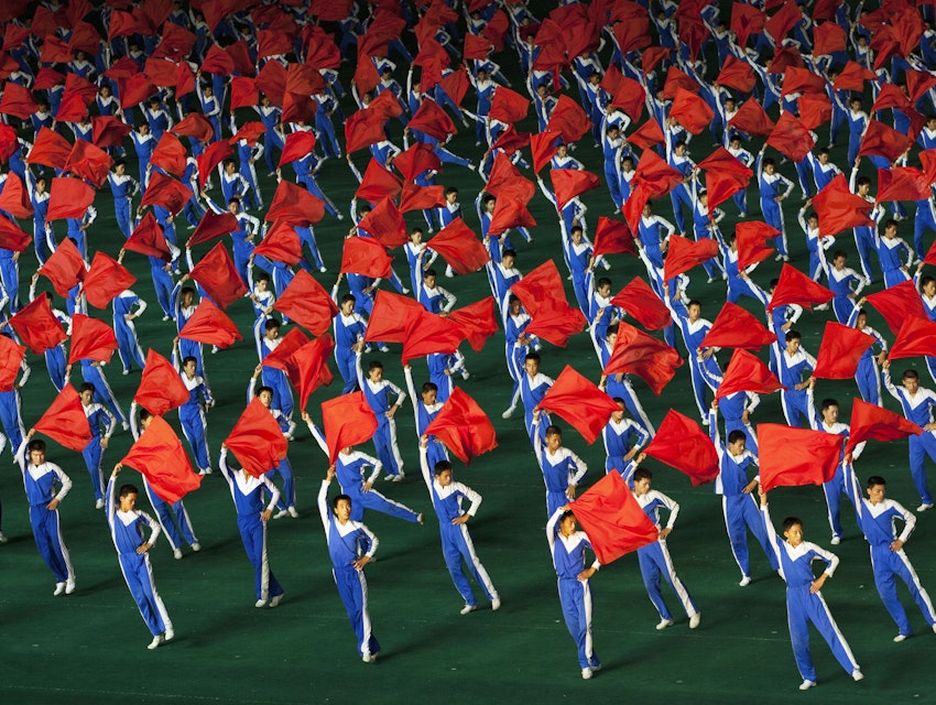 Arirang Mass Game In May Day Stadium, Pyongyang, North Korea