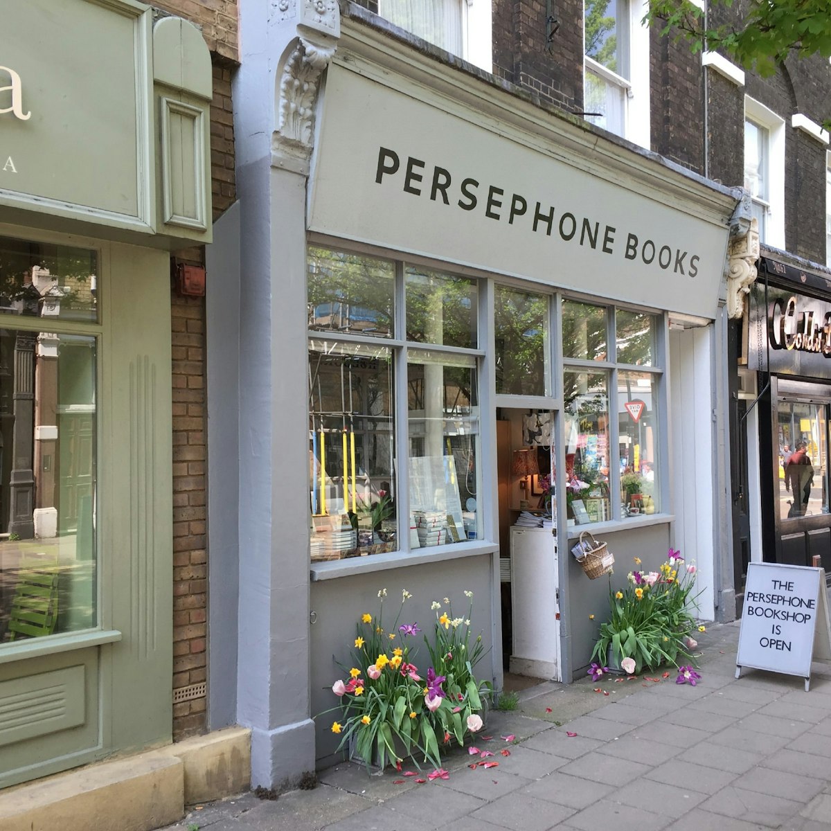 The exterior of Persephone Books