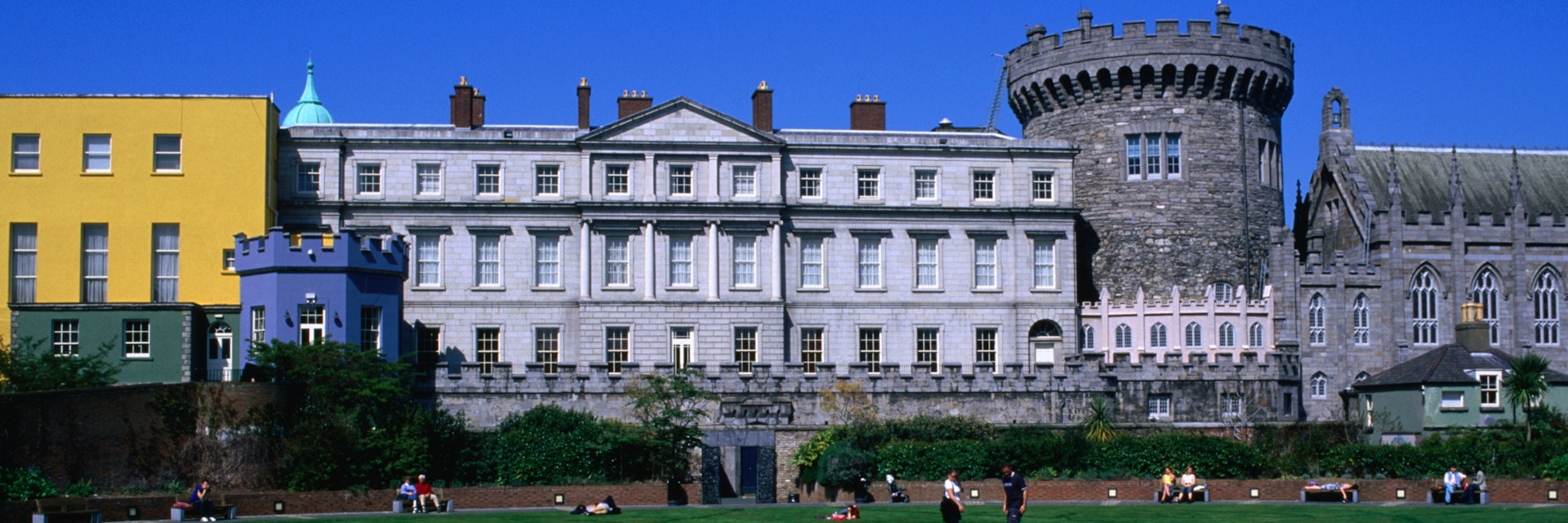 Celtic Gardens outside Chester Beatty Library adjoining Dublin Castle.