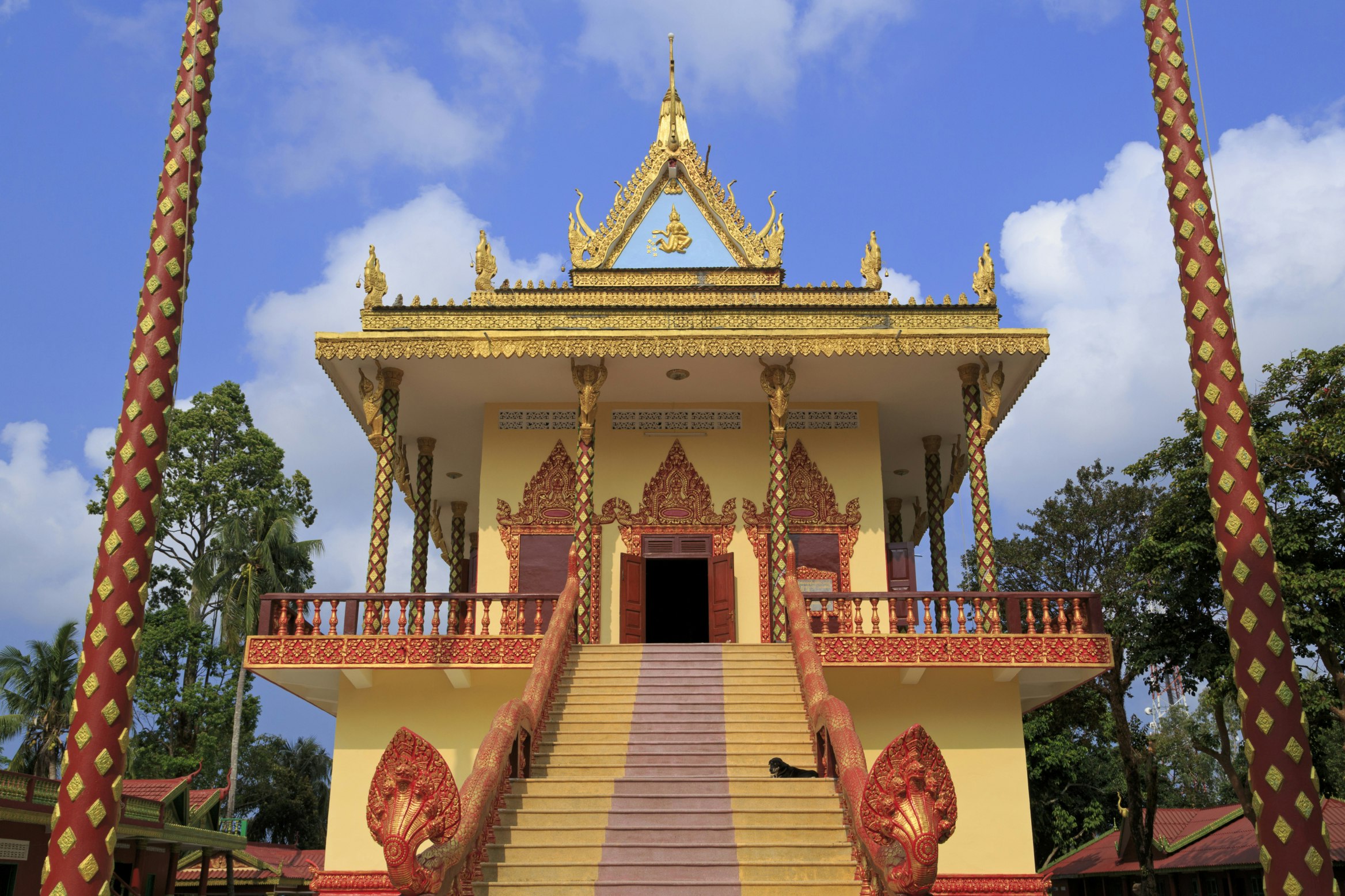 Wat Leu Temple, Sihanoukville Port