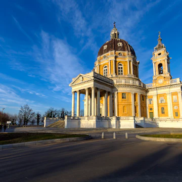The Basilica of Superga is a church in the vicinity of Turin. It was built from 1717 to 1731 by Filippo Juvarra, at the top of the hill of Superga.