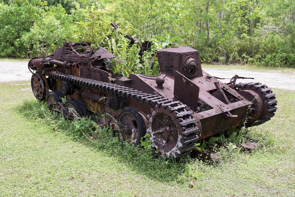 Japanese Tank, Peleliu Island, Palau