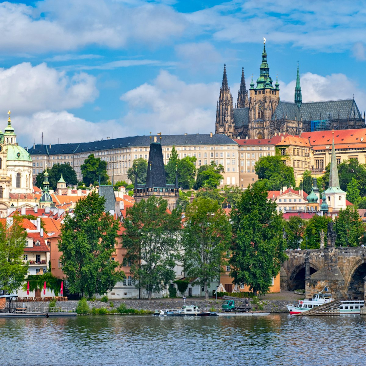 View of Prague castle and Charles Bridge; Shutterstock ID 83097769; Your name (First / Last): Gemma Graham; GL account no.: 65050; Netsuite department name: Online Editorial; Full Product or Project name including edition: POI imagery for LP.com