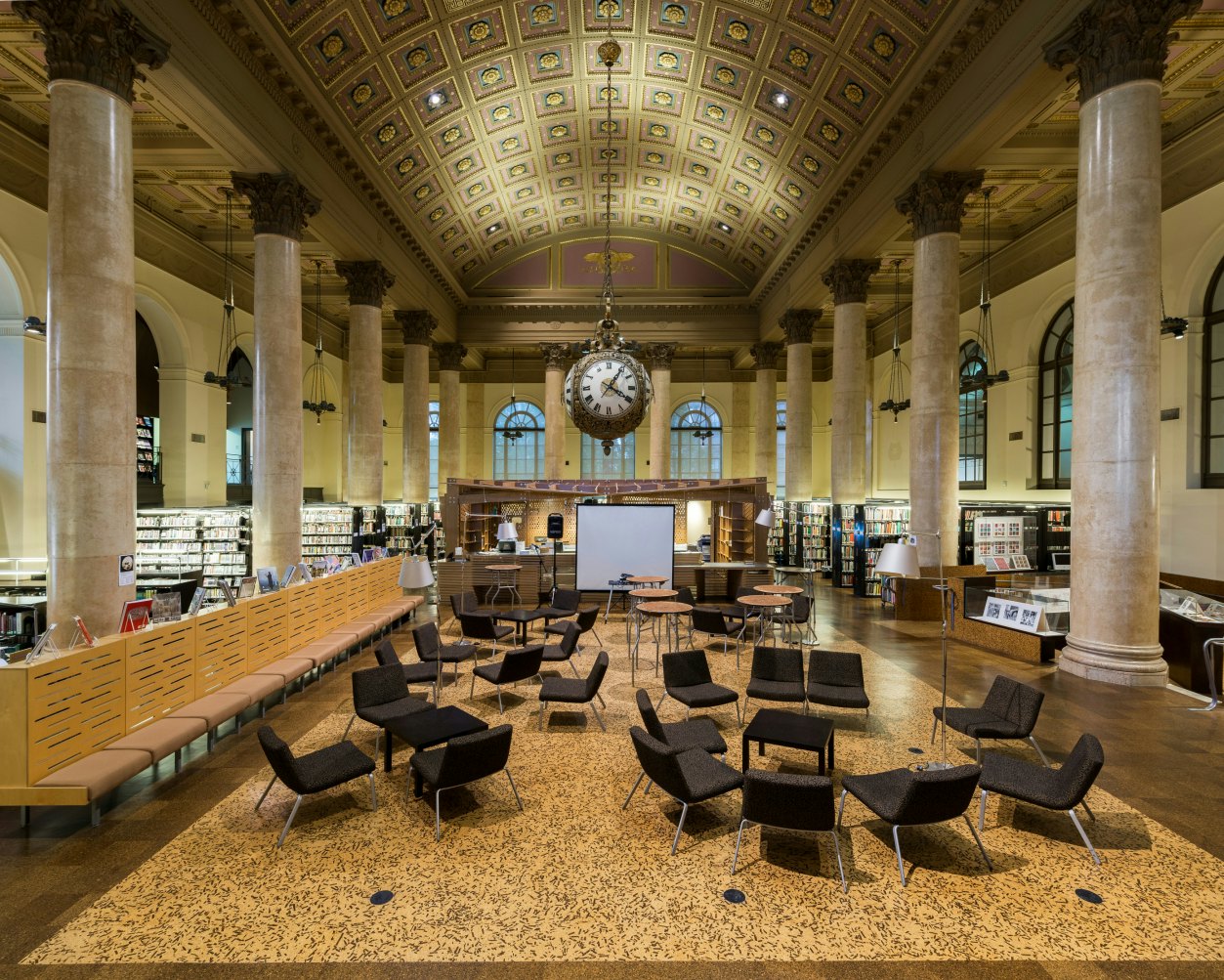 PROVIDENCE, RHODE ISLAND - JULY 24: Interior of the Rhode Island School of Design (RISD) library on July 24, 2015 in Providence, Rhode Island; Shutterstock ID 305897873; Your name (First / Last): Lauren Keith; GL account no.: 65050; Netsuite department name: Content Asset; Full Product or Project name including edition: Guides Project Eastern USA