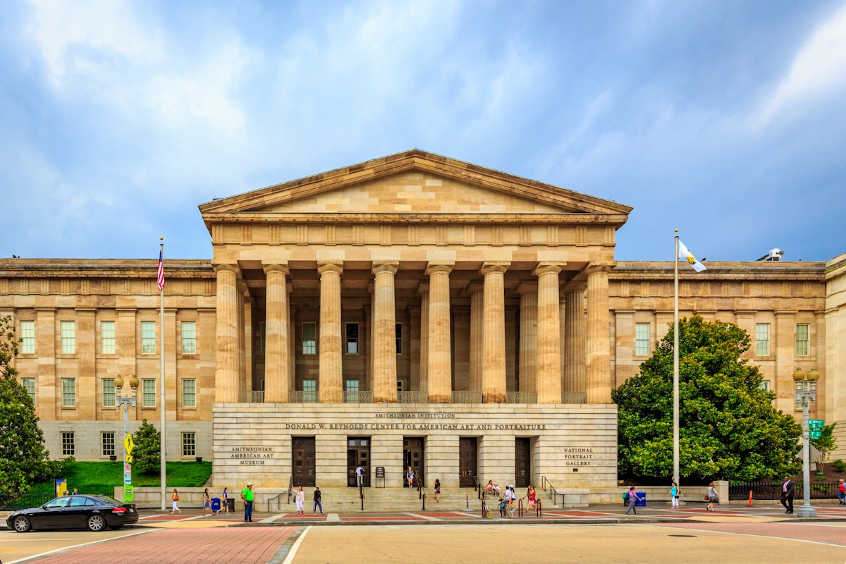 Washington DC, USA - July 1, 2015: The Smithsonian American Art Museum and National Portrait Gallery are both housed in the historic Old Patent Office Building.; Shutterstock ID 330696272; Your name (First / Last): Josh Vogel; GL account no.: 56530; Netsuite department name: Online Design; Full Product or Project name including edition: Digital Content/Sights